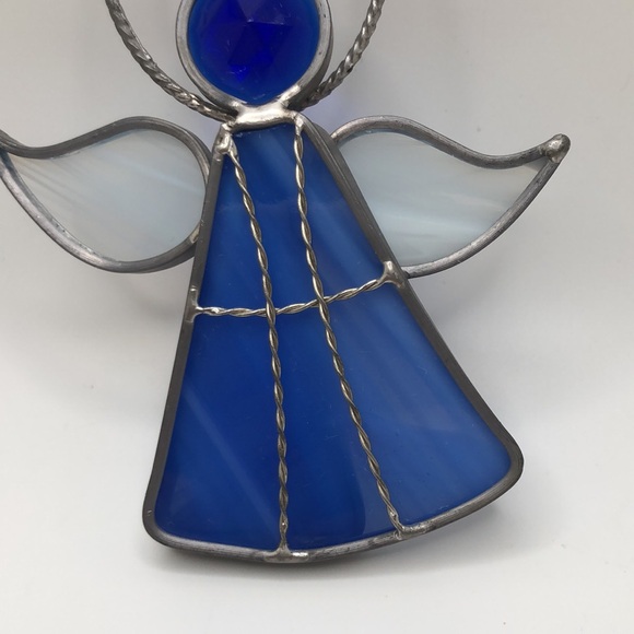 Stained Glass Sun Catcher Angel Window Decor Handcrafted - Picture 5 of 7